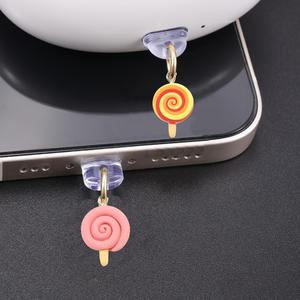Bụi cắm Charm chống bụi phích cắm chống bụi phích cắm USB C Cổng <span class=keywords><strong>cap</strong></span> Protector điện thoại Mặt dây chuyền cho hầu hết các loại C điện thoại - Product Image 2