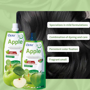 Crème colorante capillaire Apple personnalisable, sans ammoniaque, sans PPD, coloration permanente noire, shampooing colorant à base de plantes, couvre les cheveux gris - Product Image 4