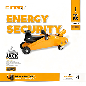 Cric hydraulique horizontal en acier 2T à pompe simple, hauteur de levage 130-300 mm pour réparation automobile, <span class=keywords><strong>changement</strong></span> de <span class=keywords><strong>pneu</strong></span>, service de garage - Product Image 1