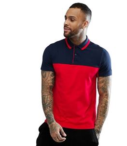 Camiseta de algodón para hombre, Polo personalizado de manga corta y algodón mercerizado, 100% - Product Image 1