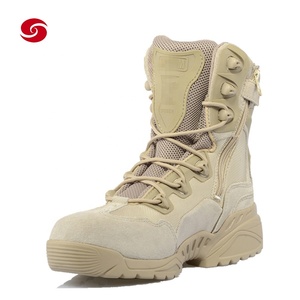 Stivali Desert Tattici da Addestramento Marroni in Pelle Scamosciata PU, Stivali Invernali con Suola in Gomma, Mezzi Stivali Estivi 1000 - Product Image 5