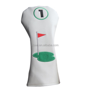 Ensemble <span class=keywords><strong>de</strong></span> housses <span class=keywords><strong>de</strong></span> club <span class=keywords><strong>de</strong></span> <span class=keywords><strong>golf</strong></span> en matériau PU imperméable <span class=keywords><strong>de</strong></span> haute qualité <span class=keywords><strong>Couvre</strong></span>-chef <span class=keywords><strong>de</strong></span> pilote OEM avec logo personnalisé - Product Image 2