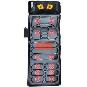 10 Motoren Vibrerende Massagemat Met <span class=keywords><strong>2</strong></span> Verwarmingskussens Full Body Back Matras Pad Warmte Therapie <span class=keywords><strong>Massage</strong></span> Matras - Product Image 1