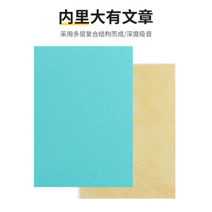 Fiberglass Acoustic Panels Glass Wool 1200x600x15mm For Cinema Conference Room Soundproofing Noise Reduction - Product Image 3