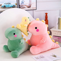 25 cm mignon doux vert ringard Dragon peluche Animal coton tissu peluche dinosaure jouet jeter oreiller en gros dinosaure poupées en peluche