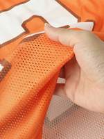 Jersey Sepak Bola Oranye Nomor 23 Ukuran Besar V-neck Kasual Musim Panas Lengan Pendek Rajutan Ramah Lingkungan 200 Gram