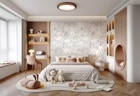 Mural Seni Garis Hewan Safari Kamar Anak Kustom Dekorasi Dinding Satwa Liar Monokrom Kertas Dekorasi Kamar Tidur Anak Rendering Warna Tinggi