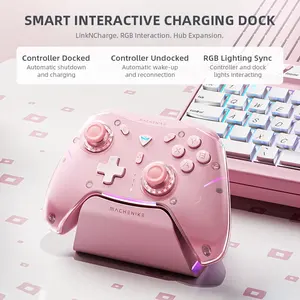 Machenike G5Pro Max 游戏手柄 摇杆手柄 充电底座套件 RGB 霍尔效应振动马达 <span class=keywords><strong>USB</strong></span>//2.4G 接口 - Product Image 5