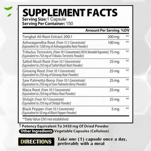 <span class=keywords><strong>แคปซูล</strong></span>สารสกัดตองกัตอาลีผสมรากมาคาสำหรับผู้ชาย บำรุงสุขภาพด้วยสารสกัดอัชวากันธา คอมเพล็กซ์ สมุนไพรเสริมอาหาร - Product Image 2