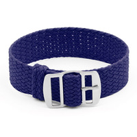 Bracelet de montre en nylon tressé simple passée 16mm 18mm 20mm 22mm en tissu nylon Perlon, respirant et sportif