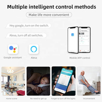 Interrupteur mural LED intelligent Tuya Smart Home Life, interrupteur WiFi 123 gangs, panneau tactile en verre, interrupteur design, produit pour maison intelligente