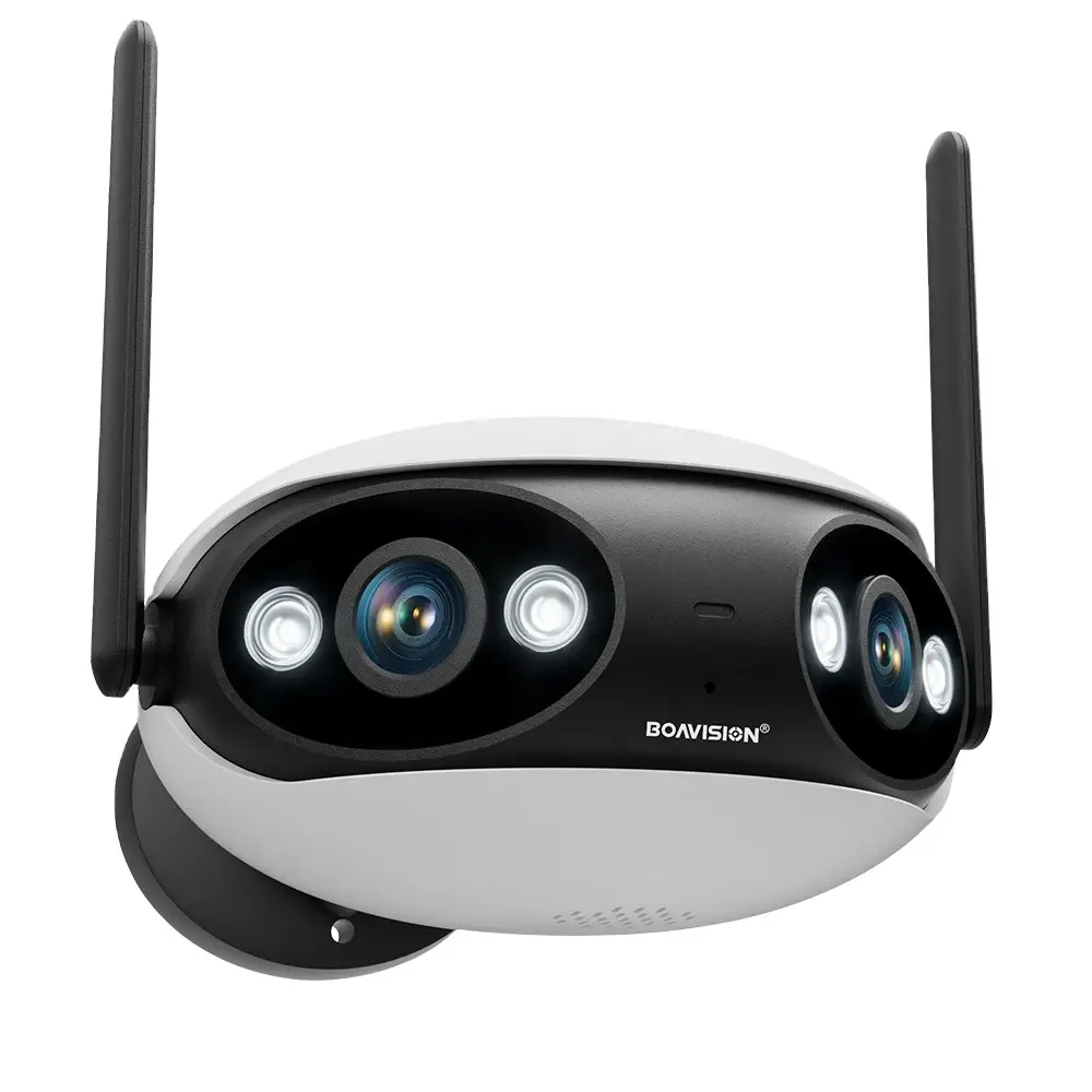 Caméra de sécurité extérieure Wifi Détection humanoïde à grand angle de vue AI Suivi automatique POE Sur-vif Caméra de surveillance 4MP 180 degrés