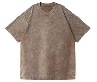 T-shirts vintage décontractés pour femmes à col rond, coupe ample, manches courtes, effet délavé, avec logo personnalisé, pour l'été
