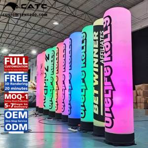 Pilier gonflable portable léger CATC avec <span class=keywords><strong>souffleur</strong></span> interne, tissu Oxford 350D/420D imperméable pour la promotion de la marque, événements en plein air - Product Image 1