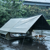 Grande tente de camping gonflable de luxe imperméable en Oxford pour 2-3 personnes, idéale pour le glamping familial