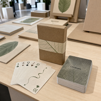 Jeu de cartes personnalisées écologiques de style allemand, jeu de poker imprimé pour la promotion de la marque lors des foires commerciales