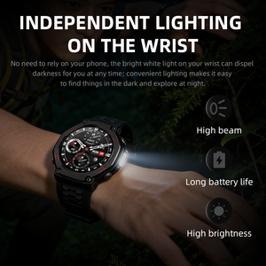 Reloj Inteligente Deportivo Wearfitpro App <span class=keywords><strong>HW</strong></span>-R1 PRO con Batería de 300 mAh, Linterna, Control Remoto para Fotografía, Pantalla Redonda de 1.46 Pulgadas - Product Image 5