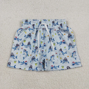 Short de bain Ocean Shark bleu pour garçon - Product Image 1