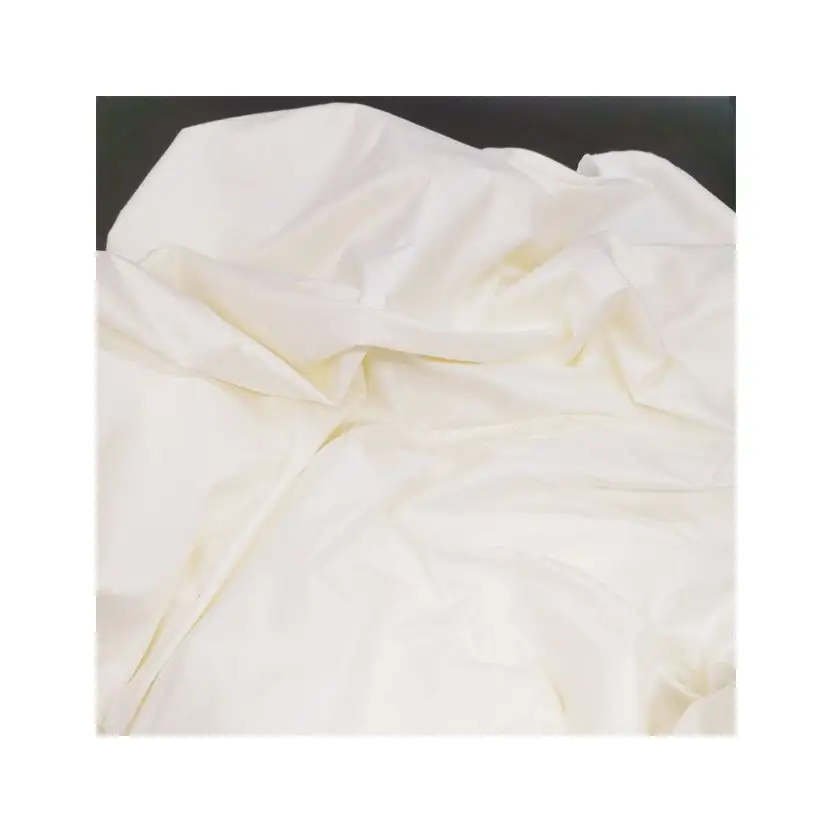 High Quality White Shrink-Resistant Imitated Silk Fabric For Women/Men