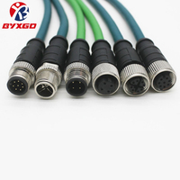 Cordon de raccordement de remorquage M12 RJ45 haute flexibilité Cate5eCat6a Profinet Server Camera Profibus Fieldbus Industrial Network Ethernet Cable
