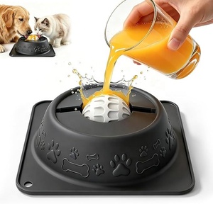 Divertido Tazón de Silicona para Lamer con Bola Rodante Interactiva para Golosinas Líquidas - Product Image 2