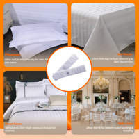 Étiquette tissée RFID UHF résistante aux hautes températures en polyester pour draps d'hôtel, housses de couette et uniformes