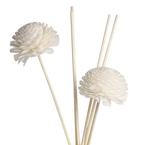 True Scent wholesale natural artificial wood rose flower reed sola flowers bouquet diffuser bulk