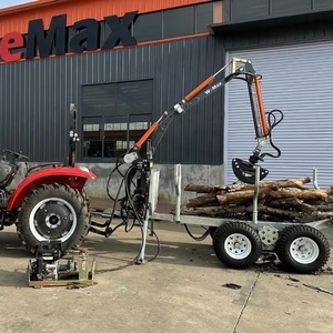 遥控4wd液压绞车全地形车拖拉机原木装载机拖车，动力为9hp汽油发动机 - Product Image 3