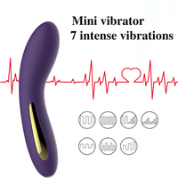 Odeco USB wiederauf ladbar 7 Geschwindigkeiten Frau G-Punkt Vibrator Led Light Sexspielzeug für Erwachsene Mini Vibrator Sexspielzeug für Frauen