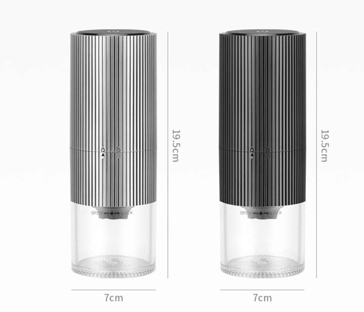 Portable LCD Electronic Coffee Bean Grinder Smart Electric Rechargeable USB Coffee Grinder for Coffee Bean