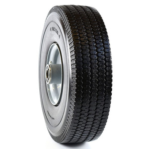 Neumático Sólido 3.50-4 de Espuma de PU con Engrasador para Vehículos Utilitarios de Jardín - Product Image 4