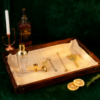Kit de bar en cuivre personnalisé, fabrication directe, ensemble d'outils de bar, shaker à cocktail Boston en acier inoxydable