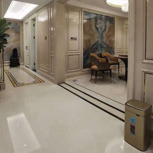 Dalle de marbre Crème Uno beige de haute qualité GOLDTOP, design moderne, surface polie, pour salle de bain de villa, meuble-lavabo, cuisine, étanche - Product Image 3