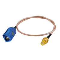 Caméra de voiture GPS Antenne Extension Fakra Z Câble Avec Fakra Z Femelle À Femelle prise jack RG174 5M Pigtail Fakra Câble