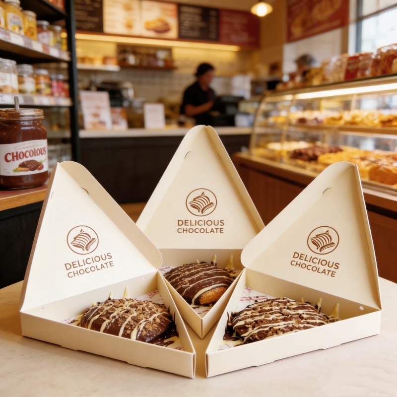 Custom Printed Foldable Triangle Food Container