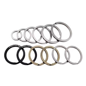 YYX plat fendu anneaux porte-clés connecteur porte-clés métal porte-clés bijoux à bricoler soi-même porte-clés - Product Image 4