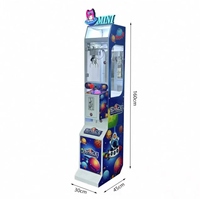 Mini machine à griffes commerciale 110V/220V, silencieuse, économe en énergie, à monnayeur, pour salles d'arcade et petites entreprises, certifiée CE