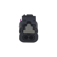 Conector Automotriz CHONO de 2 Vías, Contacto Hembra de Latón, Clasificación IP67, Inyector de Combustible, 4F0 973 702 1-1718643-1, Compatible con Audi, VW, Skoda