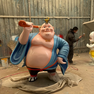 Estatua de Fibra de Vidrio Personalizada de Taiyi, la Famosa Mascota de Dibujos Animados Chinos, Ideal para Fotomatones en Centros Comerciales y Zonas de Tráfico - Product Image 1