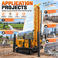Foreuse pneumatique DTH pour puits d'eau de 600 m – Machine de forage pour la construction de puits profonds