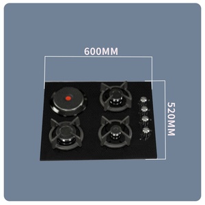 Nouvelle plaque de cuisson à gaz en verre trempé à 5 brûleurs personnalisée du fabricant Appareil de cuisine GPL pour l'extérieur, camping-car à énergie solaire - Product Image 6