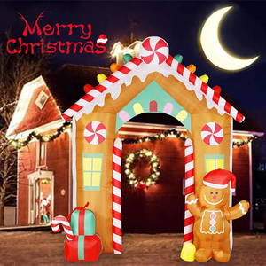 <span class=keywords><strong>Château</strong></span> gonflable de Noël en gros pour les fêtes, décoration de Noël, décoration de Noël pour la cour, la pelouse, la nuit de Noël, gonflable de Noël - Product Image 5