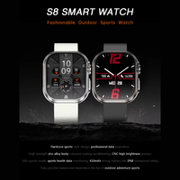 Reloj Inteligente S8 de 2.01 Pulgadas, IP68, Aleación de Zinc, Más de 100 Modos Deportivos, Frecuencia Cardíaca, Sueño, GPS, Batería de 410 mAh, 7-15 Días de Duración, Carga Magnética, para Hombre y Mujer