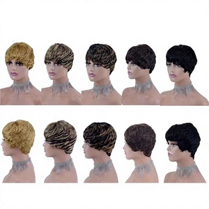 โปรโมชั่น Letsfly วิกผมสั้นทรง Pixie Cut ราคา $8 ผมแท้ 100% วิกแบบไม่ต้องเย็บติด  วิกแบบไล่สี น้ำตาลธรรมชาติ 4/27 #   ขายส่งสีออมเบร - Product Image 1