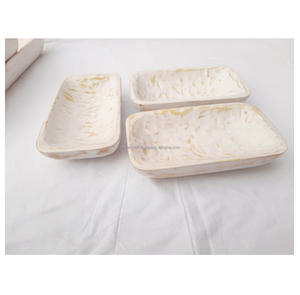 ชามแป้งไม้ธรรมชาติเป็นมิตรต่อสิ่งแวดล้อมสำหรับบ้านโรงแรมร้านอาหารสำหรับงานปาร์ตี้ผลไม้เพื่อความบันเทิงแก่แขก - Product Image 1