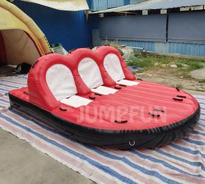 JUMPFUN 6 personnes gonflable eau jouer équipement bande <span class=keywords><strong>Wagon</strong></span> gonflable remorquable adultes eau jouets - Product Image 2