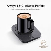 Sous-verre intelligent chauffant et rafraîchissant 12V 36W et mini chauffe-bouteille en bois