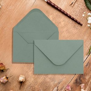 Enveloppes en papier épais 120 g/m² <span class=keywords><strong>à</strong></span> rabat en V, gommées, idéales pour invitations, mariages, anniversaires, cadeaux personnalisés, cartes postales - Product Image 5