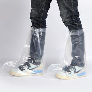 Couvre-chaussures jetables en PE imperméables pour les jours <span class=keywords><strong>de</strong></span> pluie et les travaux en extérieur - Product Image 2