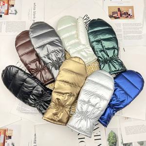 Nouveaux gants matelassés en duvet pour femme, pour le ski et les <span class=keywords><strong>sports</strong></span> d'hiver, en coton, chauds, longueur opéra - Product Image 2